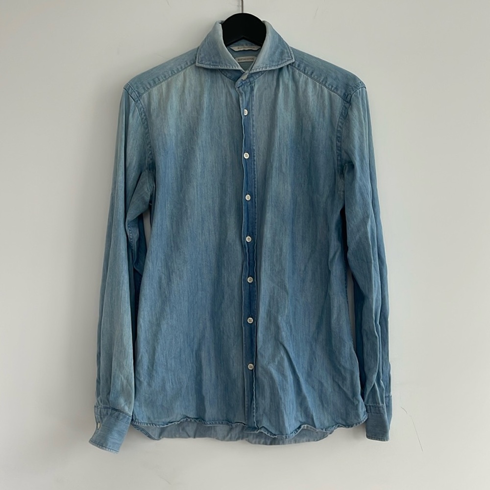 Suit Supply 38|15 Cotton Denim Shirt